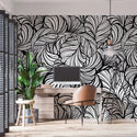 Artistic Floral Pattern Removable Wallpaper