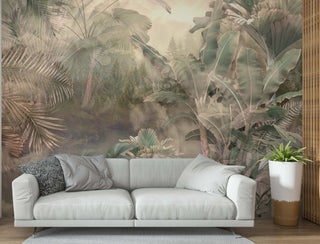 Exotic Tropical Leaves Custom Design Self adhesive wallpaper