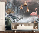 Flamingo and Tropical Self Adhesive Wallpaper
