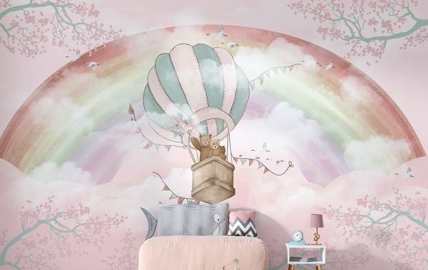 Rainbow Scenery Balloon Wallpaper, Rainbow Scenery Balloon Wallpaper