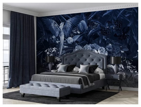 Mystic Design Blue Tones Wall Mural Self Adhesive Wallpaper - Australia Luzen&Co
