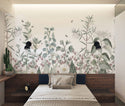 White Background Garden Wallpaper - Luzen&Co