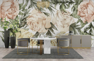 Huge Roses Self adhesive Wallpaper