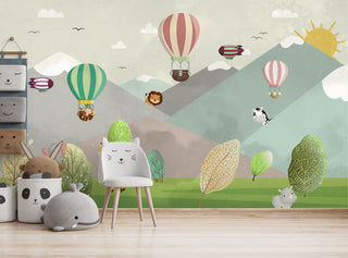 Mountain View Kids Self adhesive Wallpaper