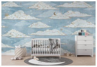 Sky With Moon Kids Wallpaper