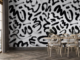 Brush Trace Modern Wall Mural Self Adhesive wallpaper