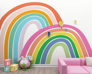 Fun Colors Rainbow Wallpaper, Wall sticker, Wall poster