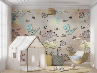 Dinosaurs Kids Wallpaper, Wall sticker, Wall poster, Wall Decal - Luzen&co