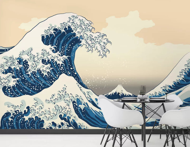 Big Whale Drawing Wall Mural Self adhesive Wallpaper - Luzen&Co