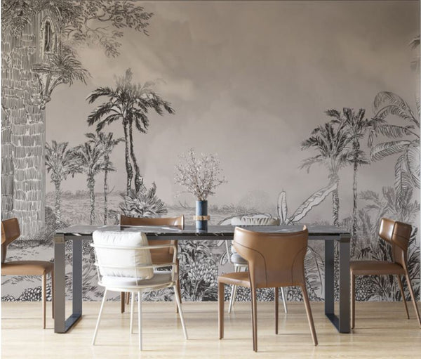 Tropical Self adhesive Wallpaper Peel and stick wallpaper in Australia - Luzen&Co