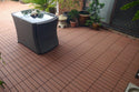 Luzenandco Brown Groove Stripy Composite Decking Tile