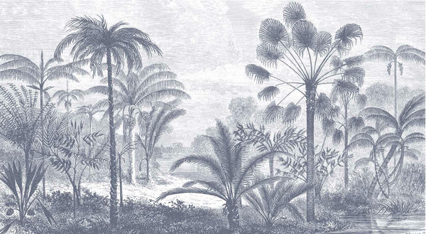 Tropical with Banana Tree Self adhesive wallpaper