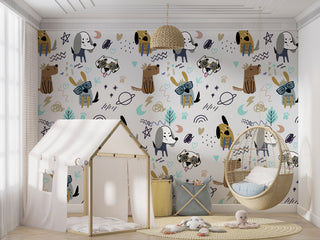 Dogs Kids Self adhesive Wallpaper, Wall sticker, Wall poster, Wall Decal - Luzen&co