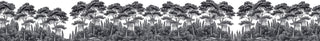 Black And White Forest Self Adhesive Wallpaper
