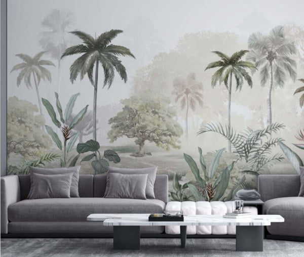 Tropical Self adhesive Wallpaper Peel and stick Mural wallpaper in Australia - Luzen&Co