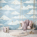 Sky With Moon Kids Wallpaper , Wall sticker, Wall poster, Wall Decal - Luzen&co