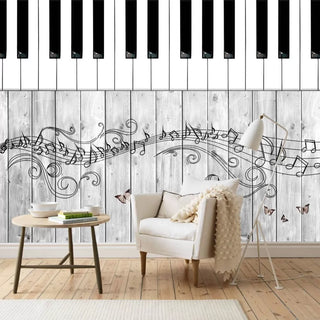 Piano On Decor Retro Peel and Stick Wallpaper Australia - Luzen&Co