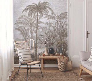 Linear Tropical Jungle Self adhesive wallpaper