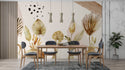 Dry Leaves Into Vases Self adhesive Wallpaper