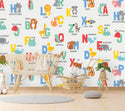 Alphabet Kids Self adhesive wallpaper Peel and Stick wallpaper in Australia - Luzen&Co
