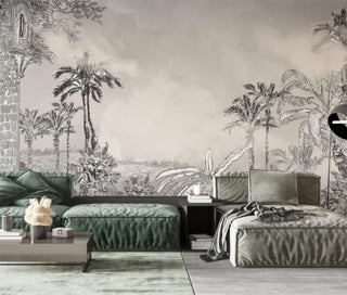 Tropical Self adhesive Wallpaper Peel and stick wallpaper in Australia - Luzen&Co