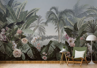 Tropical Self adhesive Wallpaper Peel and stick Mural wallpaper in Australia - Luzen&Co