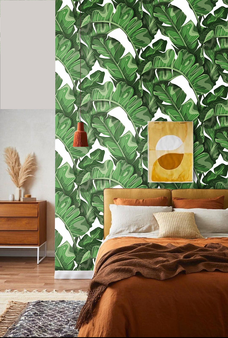 Tropical Self adhesive Wallpaper Peel and stick Mural wallpaper in Australia - Luzen&Co