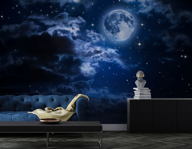 Sky and Moon Landscape Wallpaper in Australia - Luzen&Co