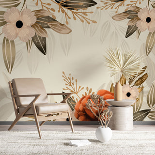 Soft Big Flowers Self adhesive Wallpaper
