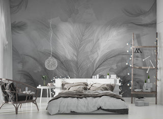 Black And White Soft Tropical Self Adhesive wallpaperBlack And White Soft Tropical Self Adhesive wallpaper