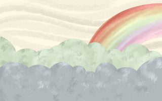 Clouds And Rainbow Kids Wallpaper, Wall sticker, Wall poster, Wall Decal - Luzen&co