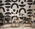 Modern Black Patterns Wall Mural Self Adhesive Wallpaper - Australia Luzen&Co