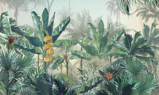 Banana and Palm Trees Self adhesive wallpaper