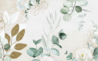 Gold and Soft Tones Leaves Self adhesive Wallpaper