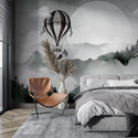 Flying Balloons and Scenery Wall Mural Wallpaper - Luzenandco Australia