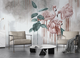 Wild life Tropical Self adhesive Wallpaper Peel and stick wallpaper - Luzen&Co