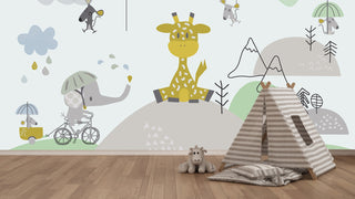 Cute Animals Kids Wallpaper, Wall sticker, Wall poster, Wall Decal - Luzen&co