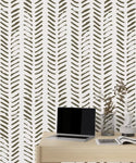 Leaf Patterns Modern Wall Mural Peel and Stick Wallpaper - Luzen&Co