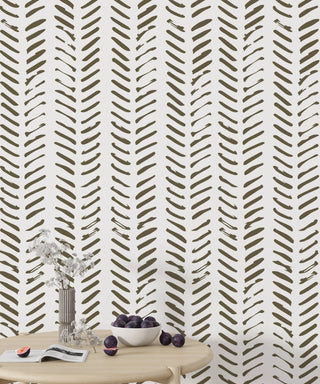 Herringbone Shape Peel and Stick Wallpaper