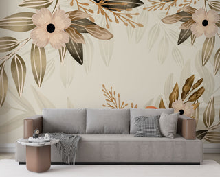Soft Big Flowers Self adhesive Wallpaper