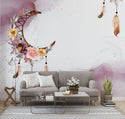 Flowers Hanging from the Moon Self adhesive Wallpaper