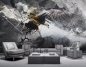 Grey Tones Dragon Designed Self Adhesive Wallpaper - luzen and co Australia
