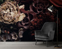 Dark Flowers 3D Self adhesive Wallpaper