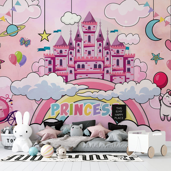 Princess Castle Boy Wallpaper, Wall sticker, Wall poster