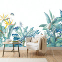 White Tones Tropical Wallpaper - Luzen&Co