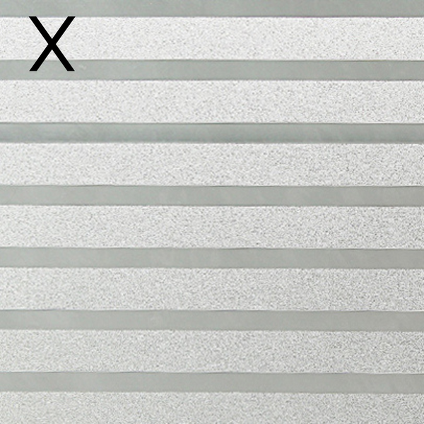 Stripe privacy static cling window film - Luzen&Co