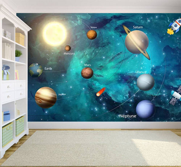 Blue Space Self adhesive Wallpaper