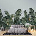 Big Banana Tree Leaves Tropical Self Adhesive Wallpaper
