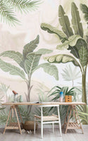 Tropical Self adhesive Wallpaper Peel and stick wallpaper - Luzen&Co
