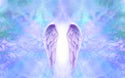 Blue Paradise Light Angel Wings Wall Mural Wallpaper - Luzen&Co